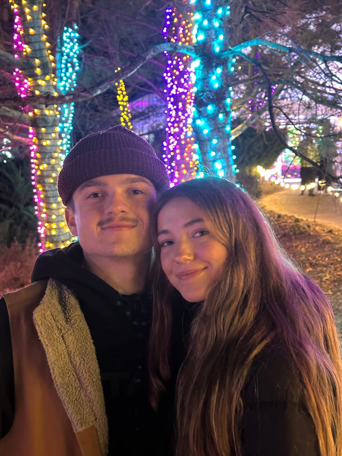 Christmas lights date night